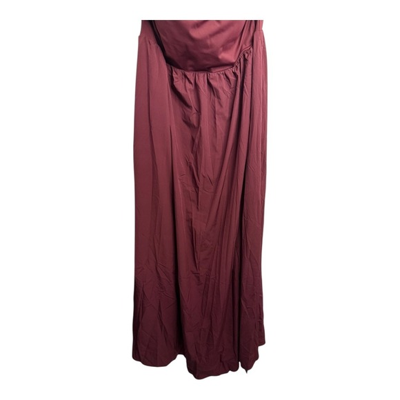 Halara Breezeful Push Up Maxi Dress XL NWT Amaranth Padded - Picture 10 of 13